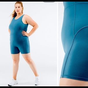 Fabletics Brianna Onesie Sz 1X - Teal